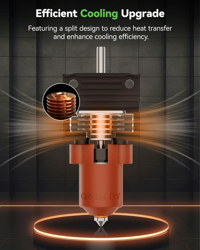 Alt view image 5 of 7 - 2025 K1 SE/K1C/K1 Max/K1 Upgrade Ceramic Heating Block Kit, New Version Terminal with Buckle, K1 Series 600mm/s High-Speed Printing Hot End, Extruder Hotend for 3D Printer K1 Series