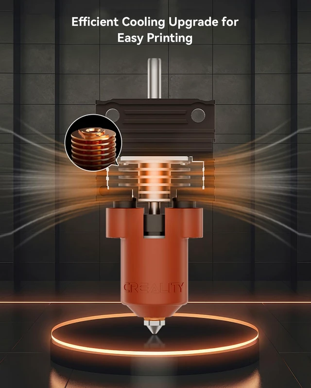 Alt view image 5 of 7 - Official K1 Max/K1C/K1 SE/K1 Ceramic Heating Block Kit, Unicorn Quick-swap Nozzle Kit, K1 Max High-Speed Printing Hotend Kit, Supports 300°C High Temperature (Old Terminal Without Buckle)