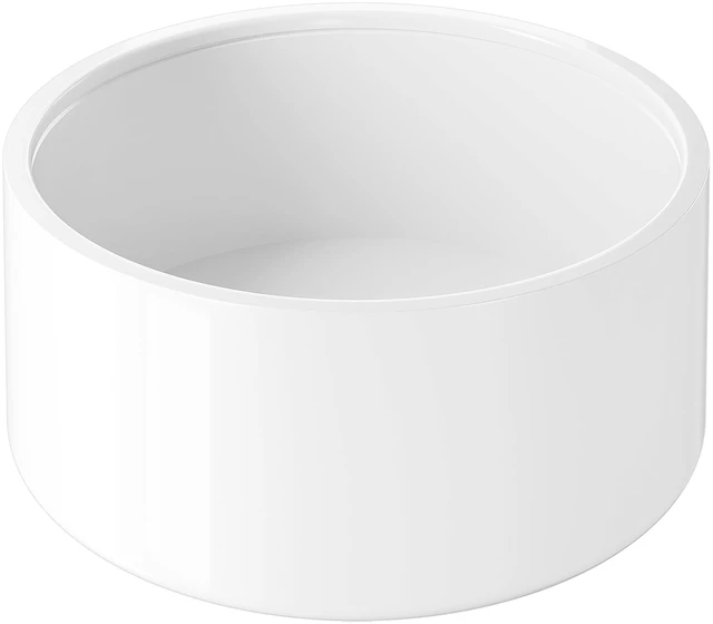 Main image of 8 Inch PVC Cap, Fits Standard 8" SCH 40 PVC Pipe with 8.625" OD Furniture Grade White PVC End Caps for Clean Secure Pipe Closure, DIY Furniture, Garden Irrigation, Plumbing