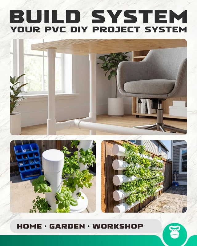 Alt view image 5 of 7 - 6 Inch PVC Cap, Fits Standard 6.625 in OD SCH 40 Pipe, 2 Pcs Furniture Grade White PVC End Caps for Clean Secure Pipe Closure, DIY Furniture, Garden Irrigation, Plumbing