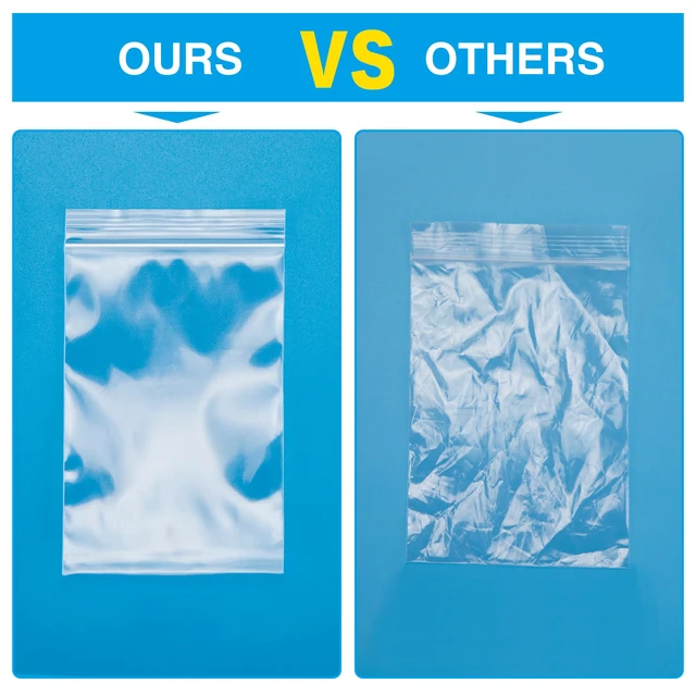 Alt view image 5 of 7 - 1200Pcs 2 x 3 Plastic Zip Bag, Clear, 2 mil Thick Resealable, Small Bags for Daily Vitamin, Jewelry, Candy, Home, Office, Travel, Party Favors
