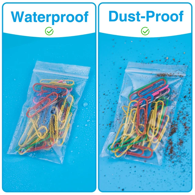 Alt view image 6 of 7 - 1200Pcs 2 x 3 Plastic Zip Bag, Clear, 2 mil Thick Resealable, Small Bags for Daily Vitamin, Jewelry, Candy, Home, Office, Travel, Party Favors