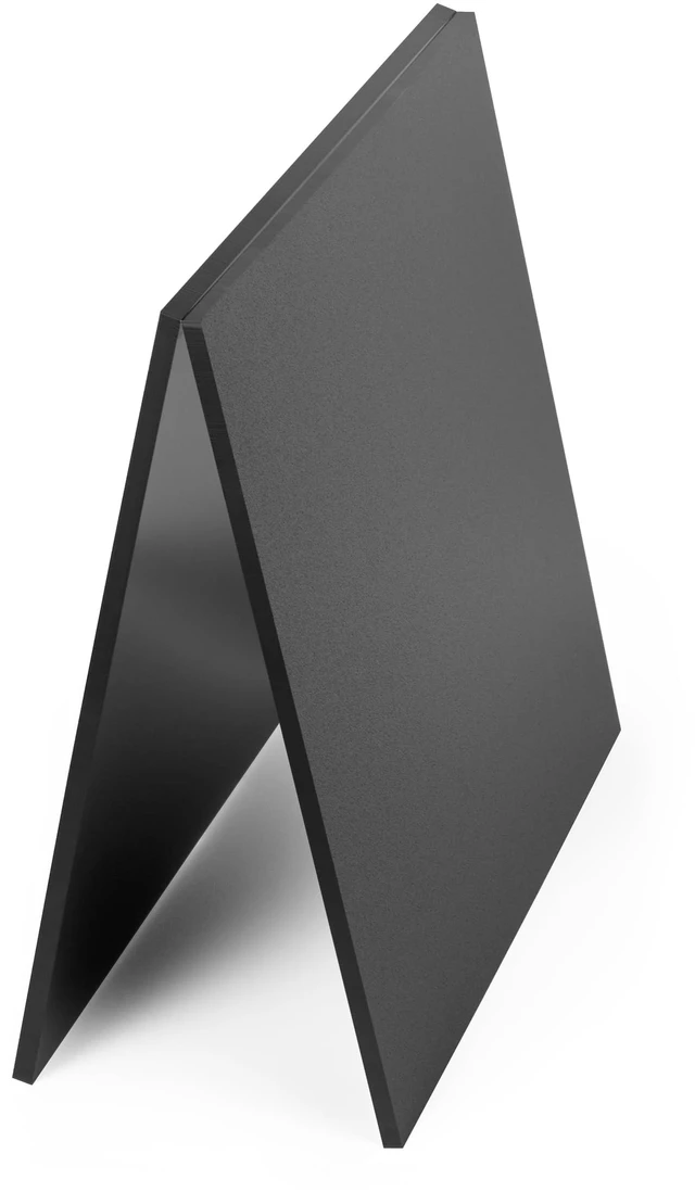 Alt view image 5 of 7 - Black ABS Plastic Sheet 18" x 24" x 1/4" Thick (6mm), Pack of 2 Thermoplastic; Moldable; Rigid; Textured & Smooth Surface; for Craft Project, Robotics Competition
