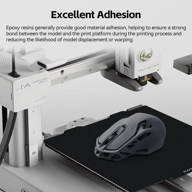 Alt view image 4 of 7 - 3D Printer Build Plate for Bambu Lab A1 Mini,Epoxy Resin Coated Double Sided Textured Magnetic Flexible Spring Steel Sheet 184x184mm Removable Platform