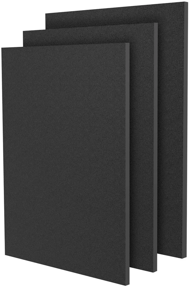 Main image of 3 Pack Black ABS Plastic Sheet 12" x 16" 1/4" Thick (6mm), High Tensile and Impact Strength Moldable Plastic Sheet Plexiglass Sheet, DIY Material for Home Decor,Handicrafts