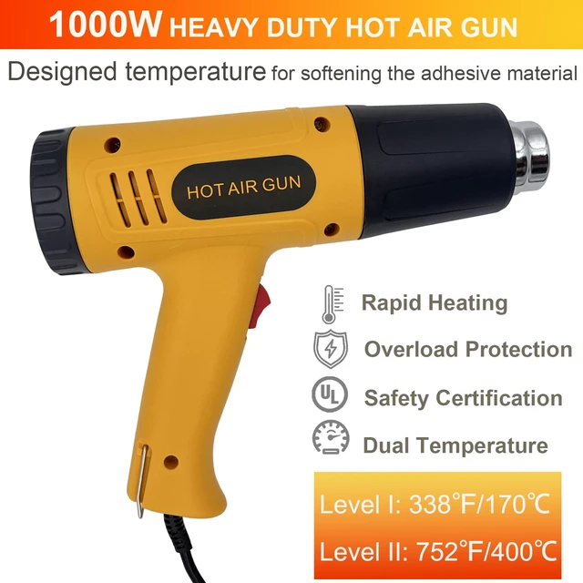 Alt view image 6 of 6 - 355pcs Heat Shrink Tubing Kit Electrical Wire Connector with 1000W Heat Gun Marine Grade Waterproof Connector Industrial Heat Shrink Terminal - 3:1 Dual Wall Adhesive Lined - 3.15" Length -Black