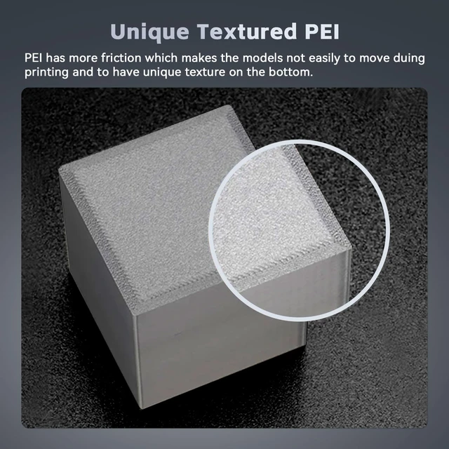 Alt view image 7 of 7 - PEI Build Plate for Kobra 3,256x268mm Double Sided Smooth/Textured Sheet Printing Platform Flexible Spring Steel Sheet ONLY Compatible with ANYCUBIC Kobra 3 and Kobra 3 V2 Combo 3D Printers