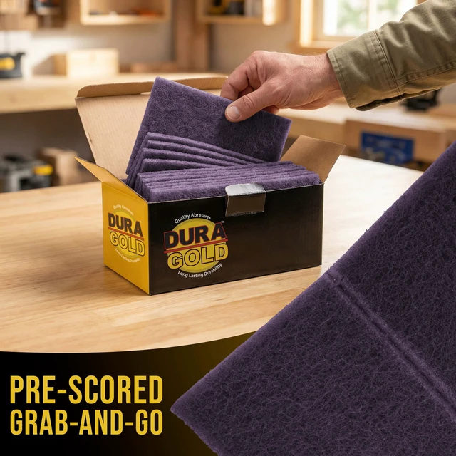Alt view image 4 of 6 - 6" x 9" Purple Medium Fine 600 Grit General Purpose Scuff Pads Box of 10 - Scuffing, Scouring, Sanding, Cleaning, Blend Prep, Surface Adhesion Preparation - Automotive Auto Body