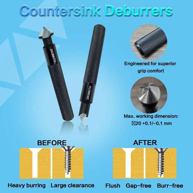 Alt view image 4 of 7 - 13-Piece Deburring Tool Set with 2 Countersinks & 11 Blades - Works on Metal, Resin, PVC, Copper, Plastic,3D Printed Edges - Plumbing & 3D Printing Burr Removal Reamer Tool