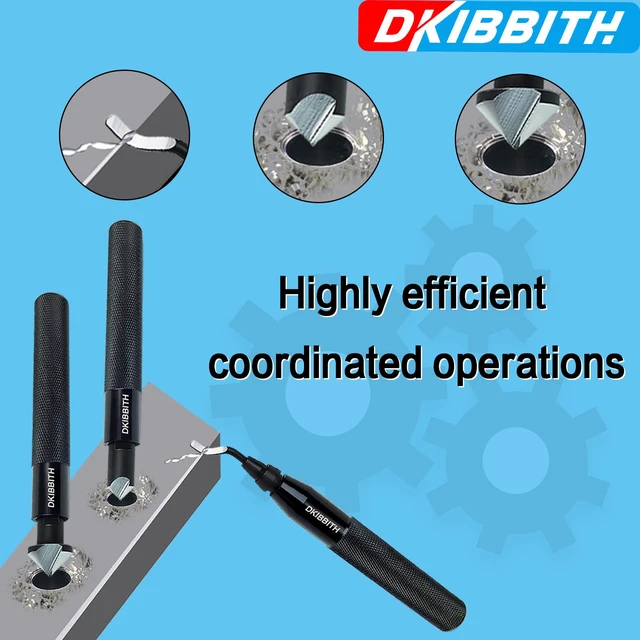 Alt view image 6 of 7 - 13-Piece Deburring Tool Set with 2 Countersinks & 11 Blades - Works on Metal, Resin, PVC, Copper, Plastic,3D Printed Edges - Plumbing & 3D Printing Burr Removal Reamer Tool