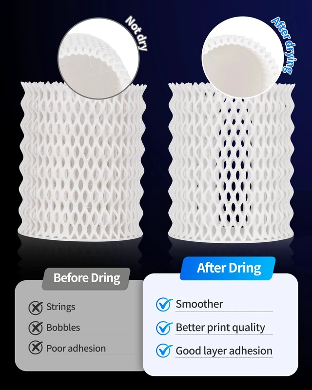 Alt view image 3 of 7 - Filament Dryer 3D Printer Filament Dry Box,2 Spools Double Fast Heating Upgraded Filament Dehydrator Keeping Filaments Dry for 1.75mm/2.85mm One-Key Set for PLA PETG ABS TPU