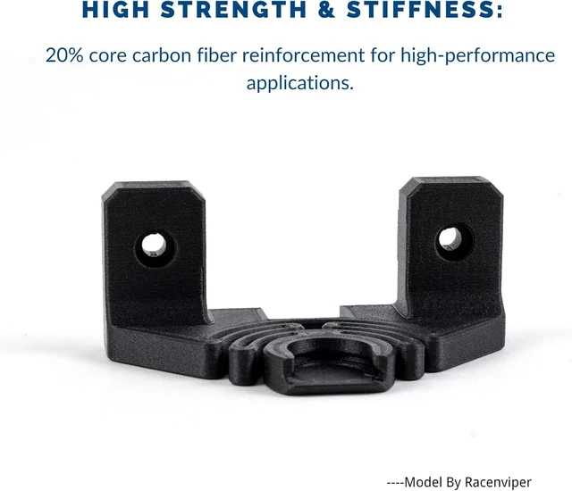 Alt view image 5 of 7 - Fibreheart ABS-CF Core 3D Printer Filament, Black, 1kg 20% Carbon Fiber Reinforced ABS, Superior Strength, Enhanced Layer Adhesion, 1.75mm, for Industrial Parts