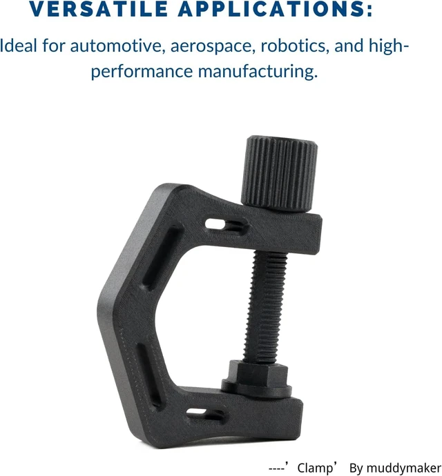 Alt view image 7 of 7 - Fibreheart ABS-CF Core 3D Printer Filament, Black, 1kg 20% Carbon Fiber Reinforced ABS, Superior Strength, Enhanced Layer Adhesion, 1.75mm, for Industrial Parts