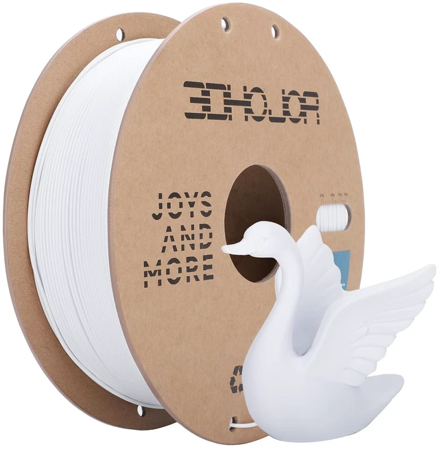 Main image of PLA Filament 1.75mm 3D Printer Filament,1kg Cardboard Spool (2.2lbs) Fit Most FDM 3D Printer,Dimensional Accuracy +/- 0.03 mm,Vacuum Packaging-Cold White