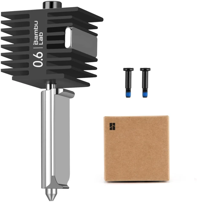 Main image of A2L,A1 Mini, A1 Hardened Steel Hotend with 0.6mm Nozzle All Metal Extruder Hot End Kit,Heating Block Replacement,Quick Swap,Durable Print Head Accessory for A2, A1 Series 3D Printer