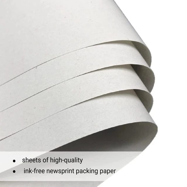 Alt view image 3 of 7 - Large Packing Paper Sheets for Moving 31in x 21.5 in, 100 Sheets Newsprint Packing Paper for Moving Supplies, Shipping, Wrapping and Box Filler 4.3Lbs