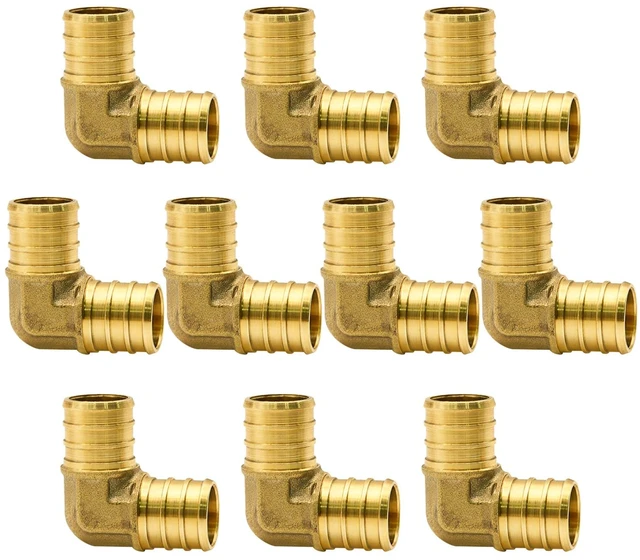 Main image of 10 Pack 3/4" PEX Fittings, PEX Elbow Fittings for PEX Tubing Pipe