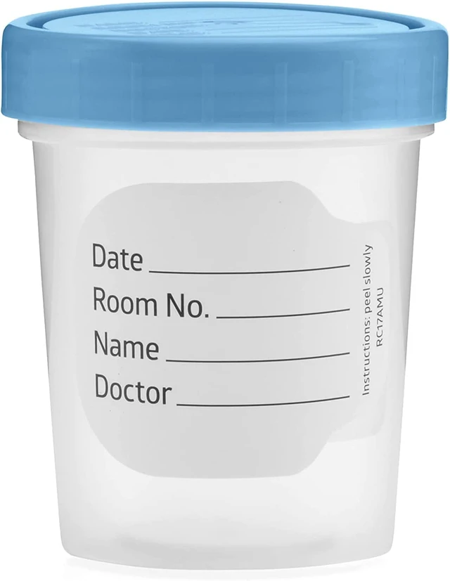 Alt view image 2 of 7 - Sterile Specimen Cups 4 oz, Urine Collection Cups 8 Pack Individually bagged sterile cups with screw-on lids for urine collection, specimen testing, and secure sample handling