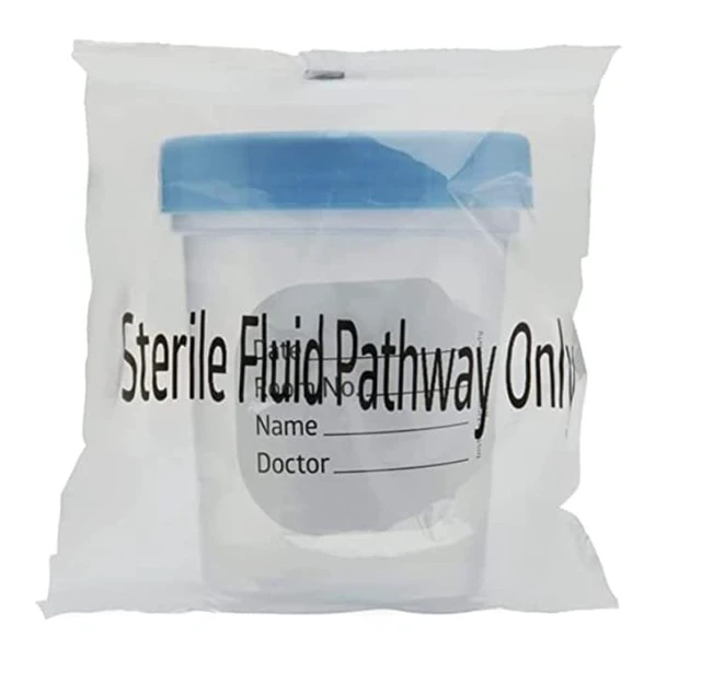 Alt view image 5 of 7 - Sterile Specimen Cups 4 oz, Urine Collection Cups 8 Pack Individually bagged sterile cups with screw-on lids for urine collection, specimen testing, and secure sample handling