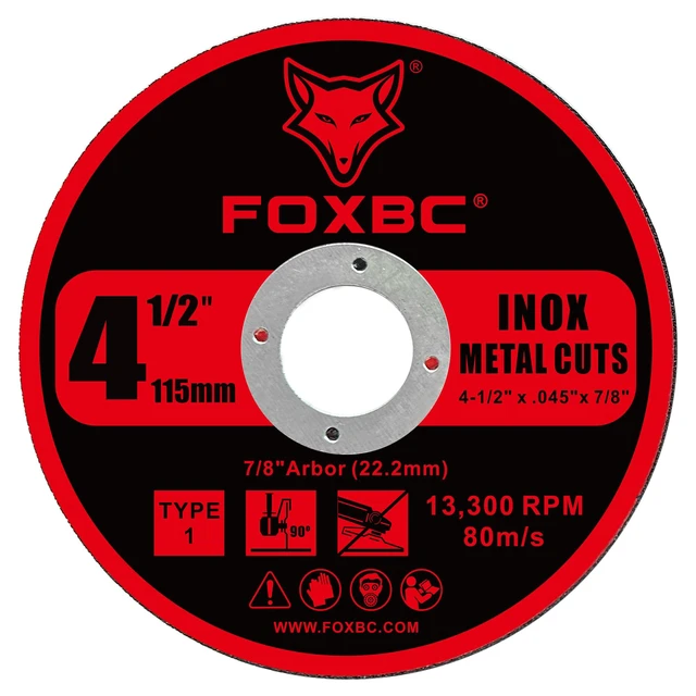 Alt view image 2 of 7 - 4-1/2 Inch Cut Off Wheel Discs for Angle Grinder, Cutting for Metal & Stainless Steel, 4-1/2" x.045" x 7/8" - 50 Pack