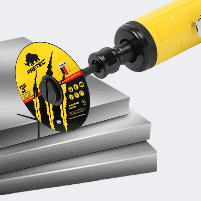 Alt view image 7 of 7 - Cut Off Wheels 3 Inch, 55 Pack with Mandrel Kit for Die Grinder 3"x 3/8" Cutting Disc with 1/4 in Mounting Mandrel Kit, for Metal & Stainless Steel Rotary Tool Drill Attachment