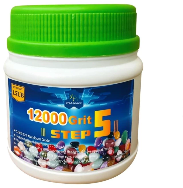Main image of 1.5LB 12000 Grit Aluminum Oxide for Final Finish, Step 5 Advanced Polishing Tumbling Filler,Rock Tumbler Polish for Micron Finish