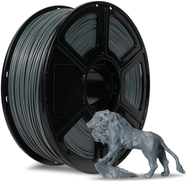 Main image of ASA Filament 1.75mm Iron Grey, 3D Printer Filament 1kg (2.2lbs) Spool, Dimensional Accuracy +/- 0.02mm, Durable, High UV-Resistant, Perfect for Printing Outdoor Functional Parts