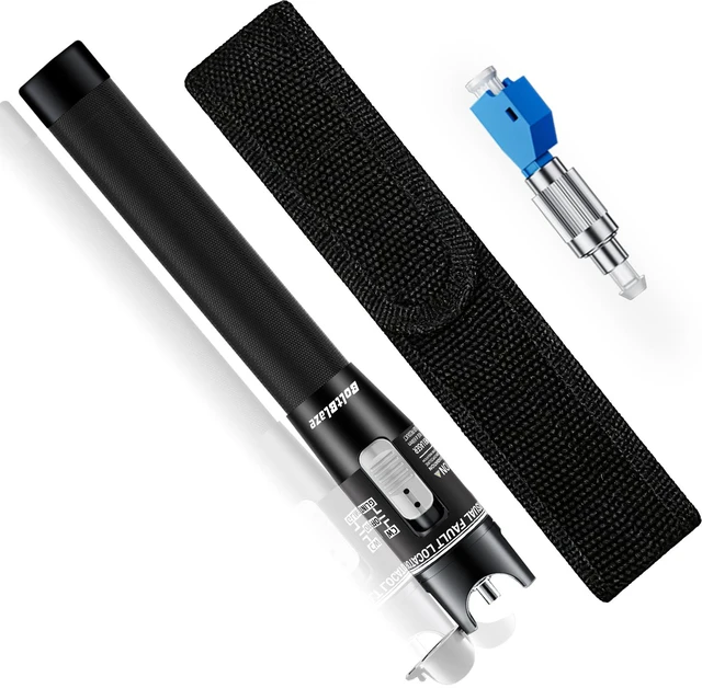 Main image of Visual Fault Locator 80KM - VFL Fiber Optic Tester Kit Include Single Mode 9/125um FC Male to LC Female Adapter, Fiber Optic Lights for Network Cable (Battery not Included)
