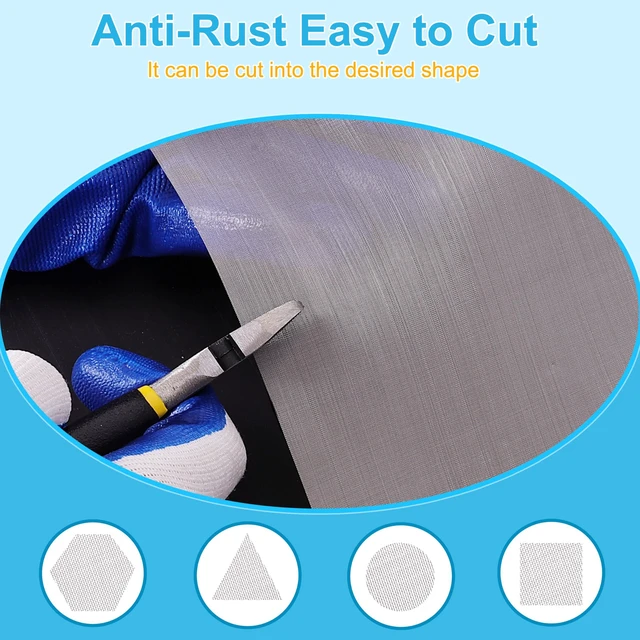 Alt view image 4 of 6 - 16 Pcs 13x9 Inch 40 Mesh 304 Stainless Steel Wire Mesh Sheet, Sheet Screen for DIY Crafts