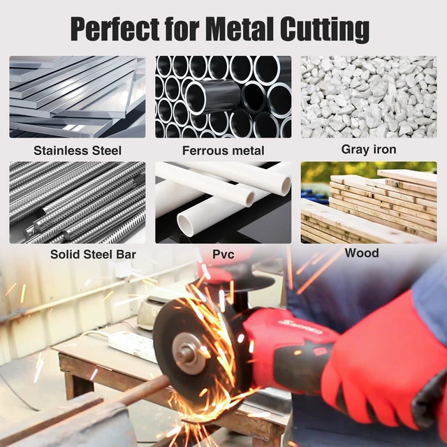 Alt view image 3 of 7 - 55 Pack Cut Off Wheels 5 Inch, Metal Cutting Wheel for Angle Grinder 7/8" Arbor, 3/64" Thin, Angle Grinder Cutting Disc For Metal and Stainless Steel, Aluminum Oxide, Aggressive Cutting Wheel