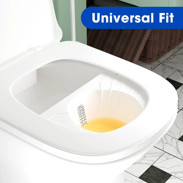 Alt view image 6 of 7 - Urine Hats for Toilets, Specimen Collection Pan, 25 Pack 30oz/900cc Universal Toilet Hat for Easy Urine and Specimen Collection, with Clear Measurement Markings for Women, Men, and Seniors' Use