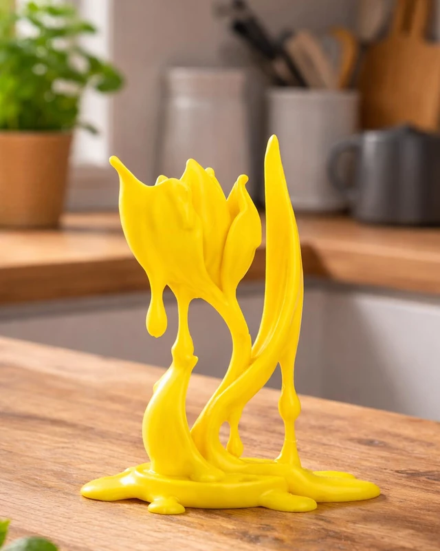 Alt view image 6 of 7 - PLA Filament 1.75mm,3D Printer Filament,1KG Yellow Cardboard Spool (2.2lbs),Dimensional Accuracy +/- 0.03 mm,Vacuum Packaging,Odor Free,Clog Free, Fit Most 3D FDM Printer