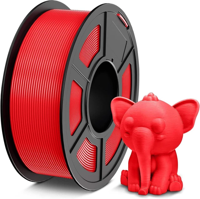 Main image of PETG Filament 1.75, 1kg Red Strong Toughness PETG, Good Layer Adhesion, High Precision 3D Printer Filament, Dimensional Accuracy ±0.02mm, 1kg/Spool