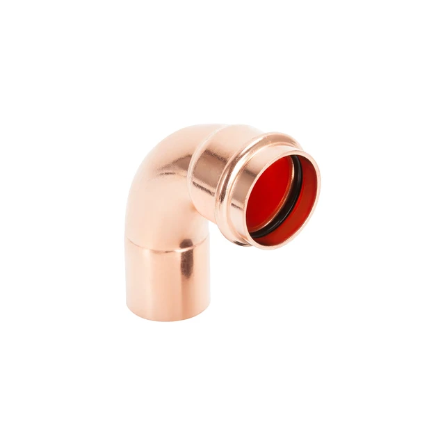 Alt view image 2 of 7 - Copper Press Fittings 90 degree Street Elbow 3/4" FTG x P 10 Pack Zero Lead for Copper Tube Connetion, certified by cUPC and NSF/ANSI 61, use with Hydraulic Press Fitting Tool