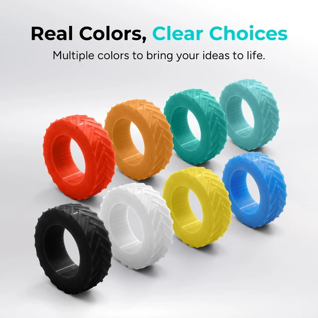 Alt view image 7 of 7 - TPU Filament 1.75mm 95A Flexible 0.75kg, Black 3D Printer Filament, High Speed 95A TPU Flexible Filament, Fast Printing, Dimensional Accuracy +/- 0.03mm