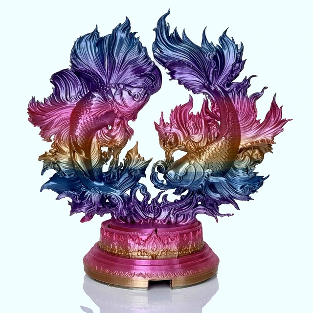 Alt view image 2 of 7 - PLA Filament 1.75mm, Fast Color Change Silk Rainbow, Glossy Multi Color 3D Printer Filament, Quick Rainbow PLA Filament for FDM 3D Printing, 1kg Spool