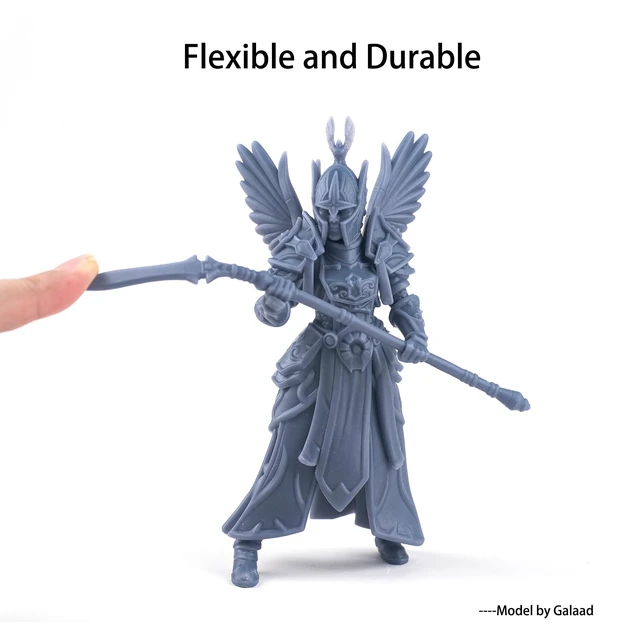 Alt view image 3 of 6 - Tenacious Flexible 3D Printer Resin, Easy Grey, 1kg Easy-to-Print Flexible Resin, High Impact Resistance, Great Resolution, High Toughness, No Mixing Needed, for MSLA/DLP/SLA