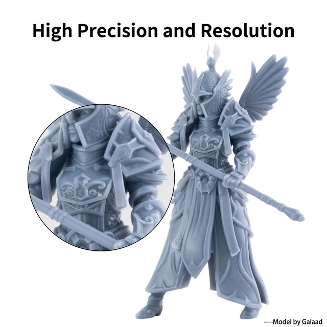 Alt view image 4 of 6 - Tenacious Flexible 3D Printer Resin, Easy Grey, 1kg Easy-to-Print Flexible Resin, High Impact Resistance, Great Resolution, High Toughness, No Mixing Needed, for MSLA/DLP/SLA