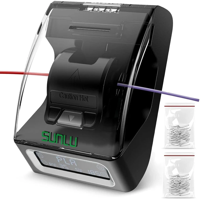 Main image of SUNLU Filament Connector, Filament Splicer with 400Pcs PTFE Sleeve for 3D Printer Filament 1.75mm, Fast Heating Up to 240°C, Compatible with PLA PETG TPU ABS PA Nylon