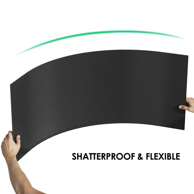 Alt view image 7 of 7 - Black ABS Plastic Sheet 1/8" Thick (3mm) - 36" x 12", Long Rigid Thermoplastic Board for Signs, Crafts, DIY Projects, Dual-Surface - Textured & Smooth (Pack of 1)
