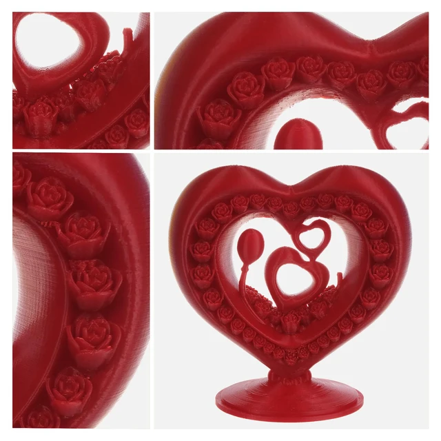 Alt view image 7 of 7 - PLA Filament 1.75mm,3D Printer Filament,1kg Cardboard Spool (2.2lbs),Dimensional Accuracy +/- 0.03 mm,Odor Free Clog Free No Brittle, Fit Most 3D FDM Printer,Fire Engine Red