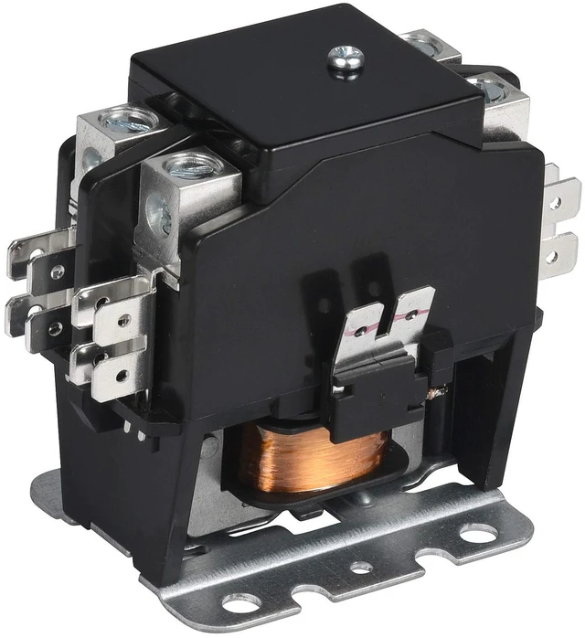 Alt view image 2 of 5 - 2 Pole 40 Amp contactor 120v Coil UL 2 Pole Lighting Load 50 AMP Contactor Equivalent to 42CF15AF for Condenser Compressor HVAC Contactor