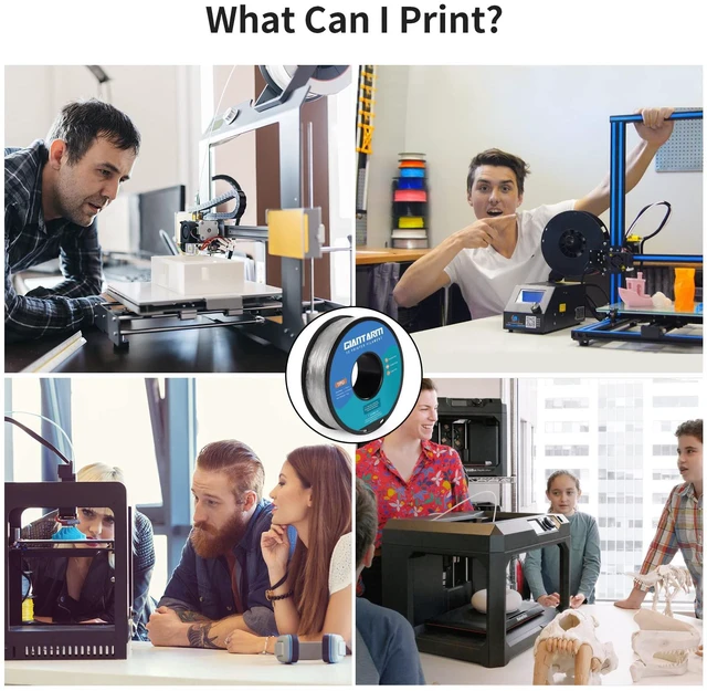 Alt view image 7 of 7 - TPU Filament 1.75mm 1Kg(2.2lbs), Clear Filament TPU, 95A Flexible 3D Printer Filament with High Elasticity, ±0.03mm Accuracy, Neatly Wound & Moistureproof, Non-Clogging, TPU Clear