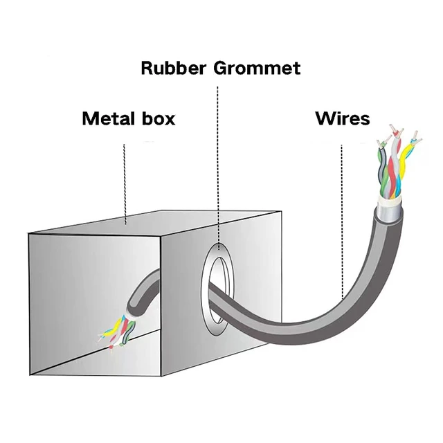 Alt view image 6 of 6 - 188 Pcs Rubber Grommets Kit - Rubber Washers for Wiring - 10 Different Sizes(1/4", 5/16", 3/8", 7/16", 1/2", 5/8", 7/8", 1" Inch)