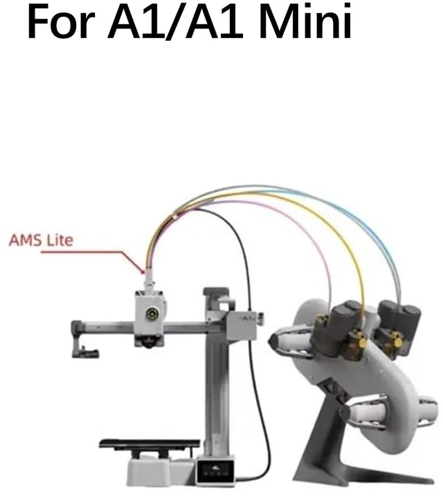 Alt view image 4 of 6 - Bamboo Lab A1/A1 Mini AMS Lite Filament Hub Five Way Components Switch consumables Multi-Color Printing for Bambu Lab 3D Printer Parts