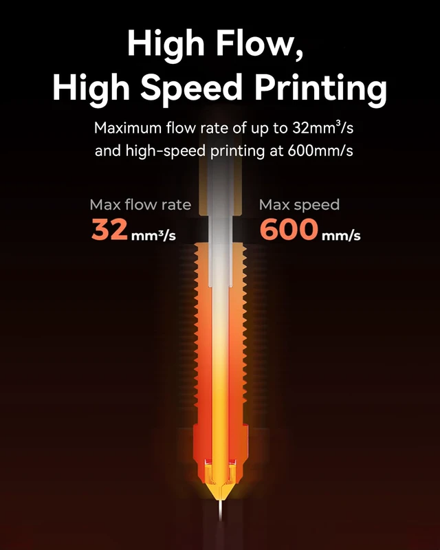 Alt view image 4 of 6 - Official Ender 3 V3 Plus/3 V3 Ceramic Heating Block Kit, with Integrated Nozzle, Supports 300°C High Temperature and 600mm/s High-Speed Printing 60W Fast Hotend Kit