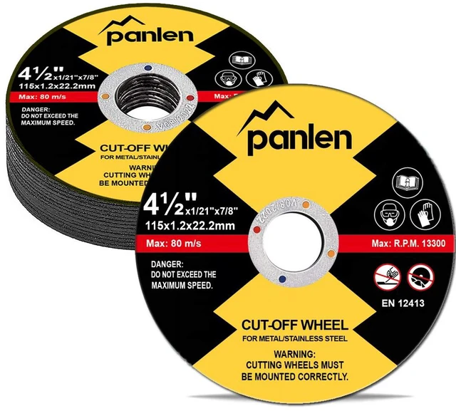 Main image of Metal Cut Off Wheels for Angle Grinder, 25 Pack 4.5" 7/8" Arbor Cut Off Wheels 4 1/2 Inch Aluminum Oxide Abrasive 7/8 Arbor For Metal Cutting Grinder Fast Shatter Resistant