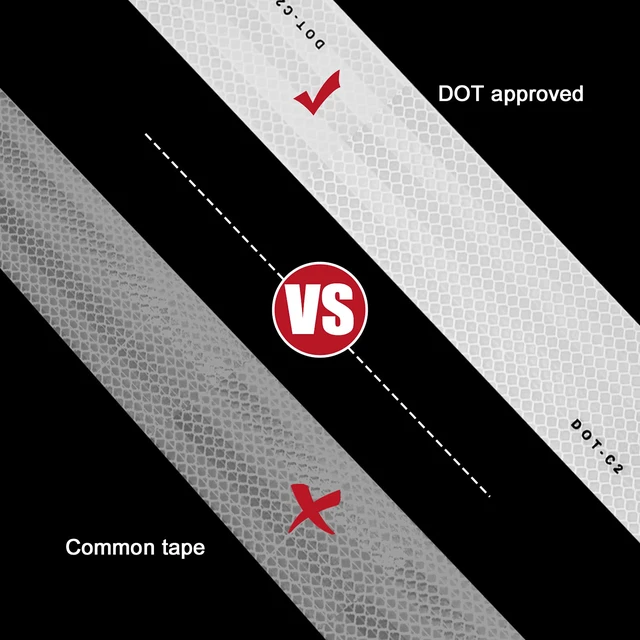 Alt view image 5 of 7 - DOT-C2 Reflective Tape for Trailers & Signs, 2 Inch x 200 Feet 200FT Long Roll, DOT-C2 High-Visibility, Silver Conspicuity Tape with Strong Adhesive for Trailers, Trucks & Vehicles