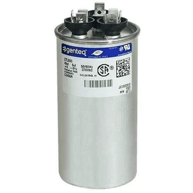 Alt view image 2 of 5 - c3455r GE Round Capacitor 45 5 uf MFD, 97F9895, Z97F995, 97F9895BZ3, 27L880, 370V