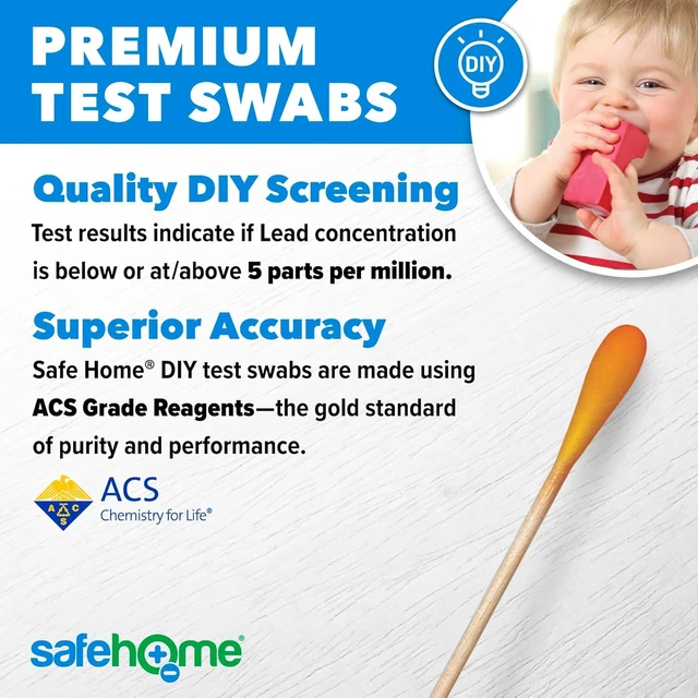 Alt view image 3 of 7 - ® Lead in Solids Combo Test Kit 10 DIY Swabs + Optional Testing at our EPA Certified Lab Made in the USA for Homeowners & Contractors (2 Pack)
